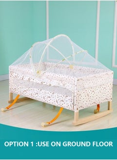 Baby Crib Baby Bassinet Bedside Bassinet Solid Wood With Mosquito Net Baby Sleeping Bedside Bassinet For Baby - pzsku/ZE5AA41C422E7A4815692Z/45/_/1736605607/7cf9efad-3f72-4fca-86cd-42b5063a7c94