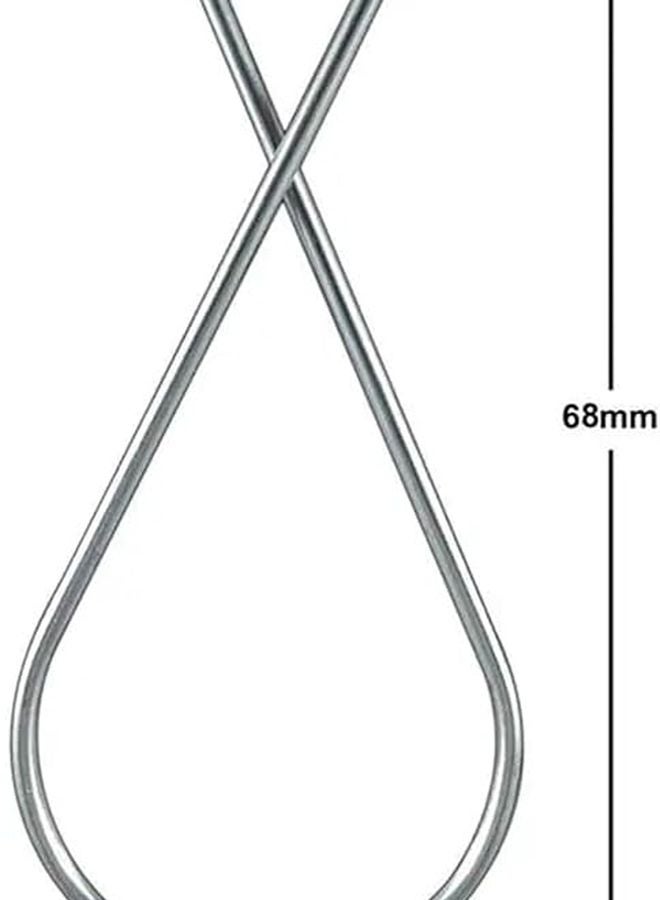 Silver Ceiling Hooks 100pcs for Wedding Decorations and Party Clips - Image 3