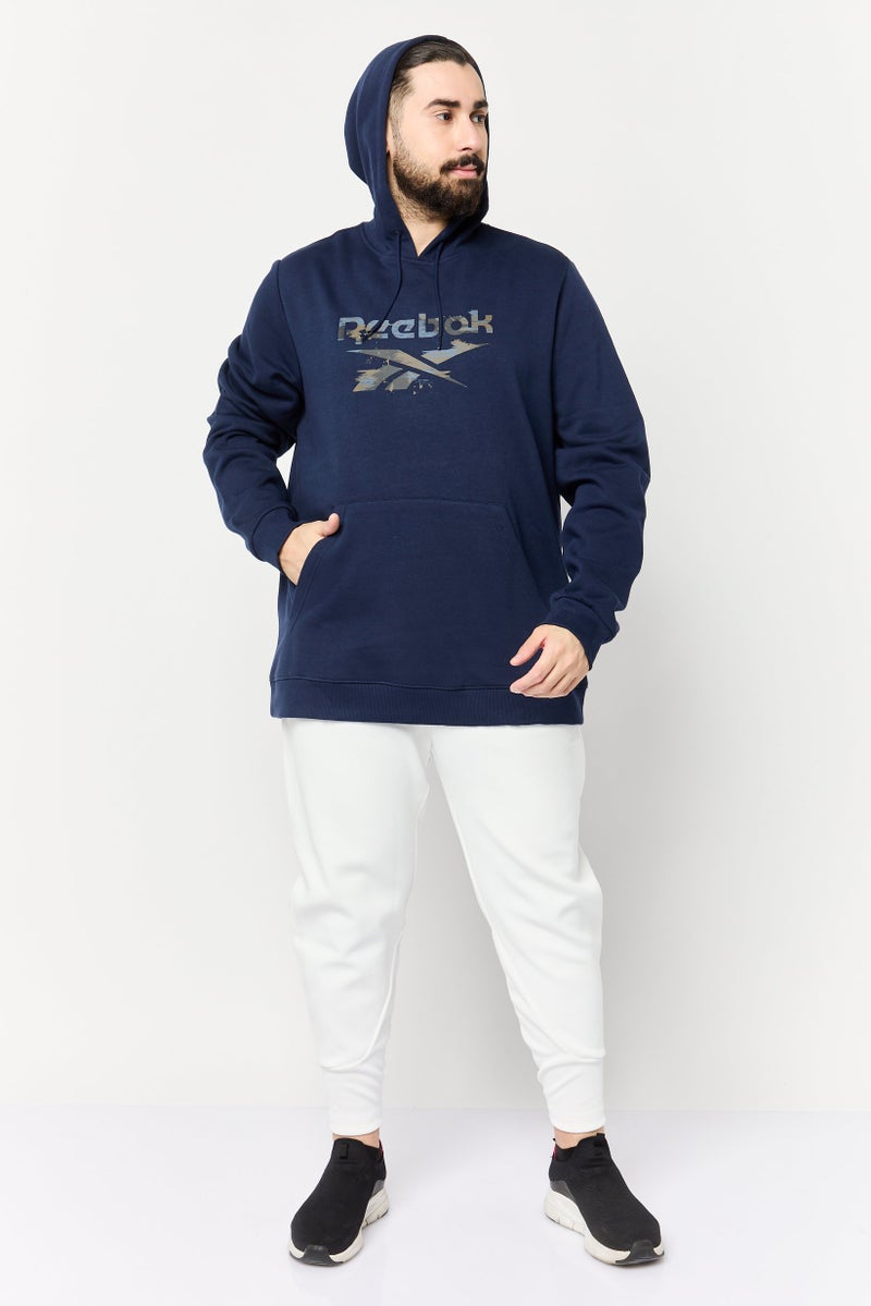 Reebok Men Sportswear Fit Long Sleeve Outdoor Sweatshirt, Navy  - Image 2