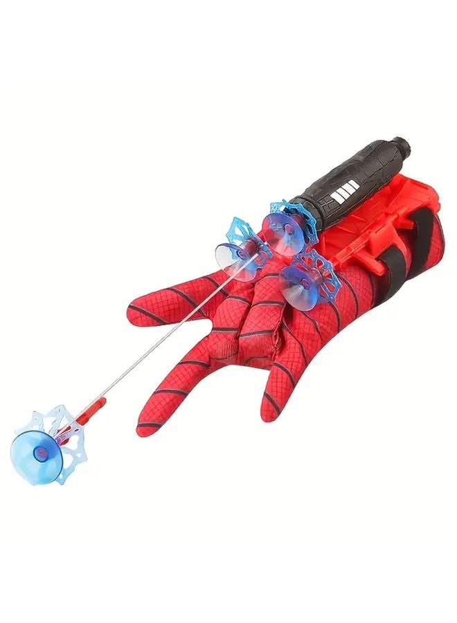 قفازات قاذفة شبكة العنكبوت - لعبة الإرسال الحمراء والزرقاء للأطفال والكبار في حفلات الألعاب - Image 3