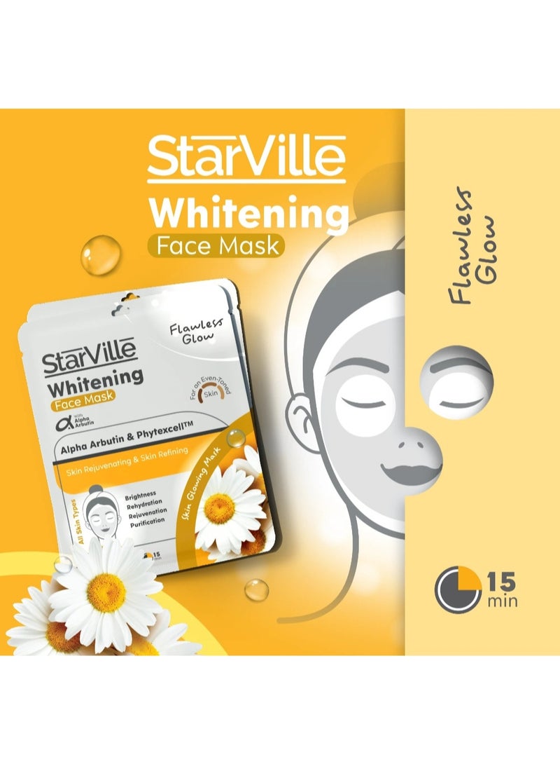 ستارفيل ماسك ستارفيل قطعة واحدة لتفتيح البشرة بالألفا أربوتين – إشراقة فورية، ترطيب وتجديد البشرة – مناسب لجميع أنواع البشرة - Image 3