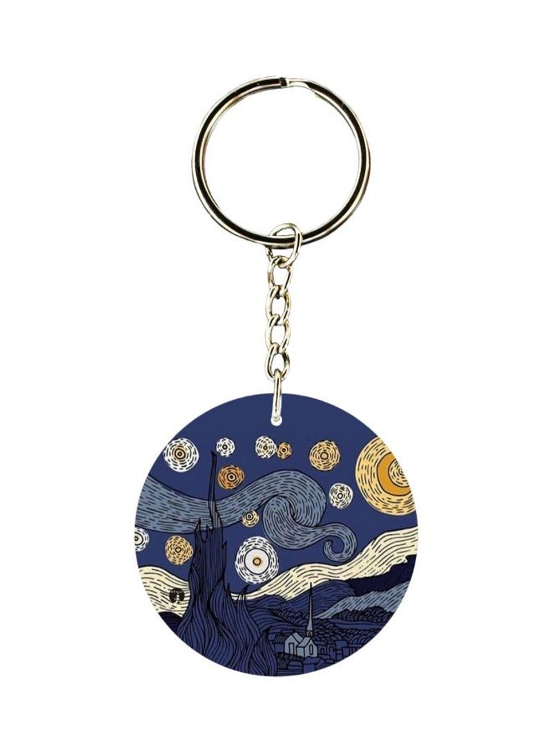 Vincent Van Gogh Painting Printed Keychain