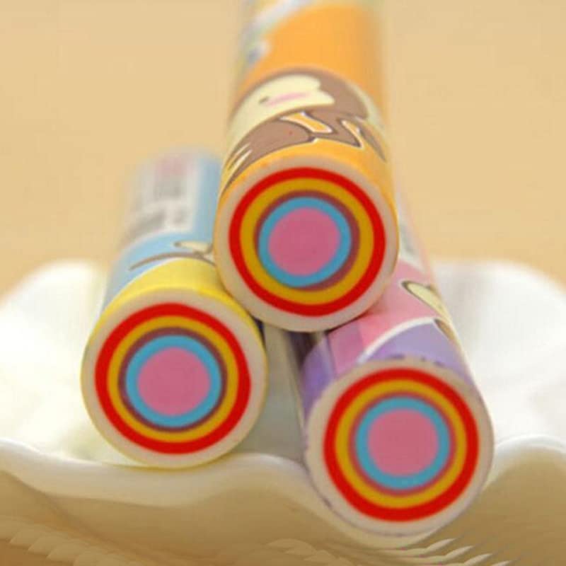 Crackles Cutest Pencil Shaped Printed Long Erasers- Pack of 10 for Birthday Return Gifts - Image 2