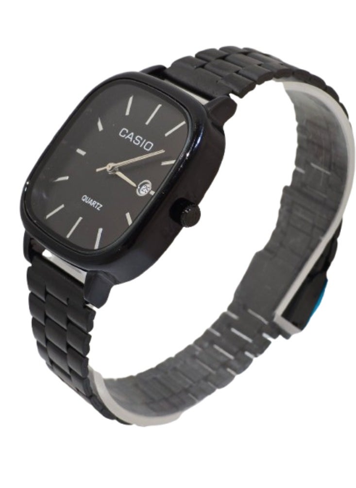 CASIO - Casio Watch for Unisex LTP-E117D Analog Stainless Steel -Black - Image 1
