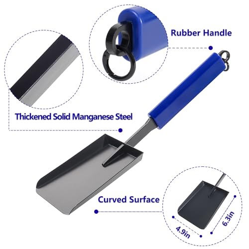 CKLT 15in Fireplace Ash Shovel for Fire Pit & Indoor Fireplace - Solid Iron Gardening Shovel - Image 4