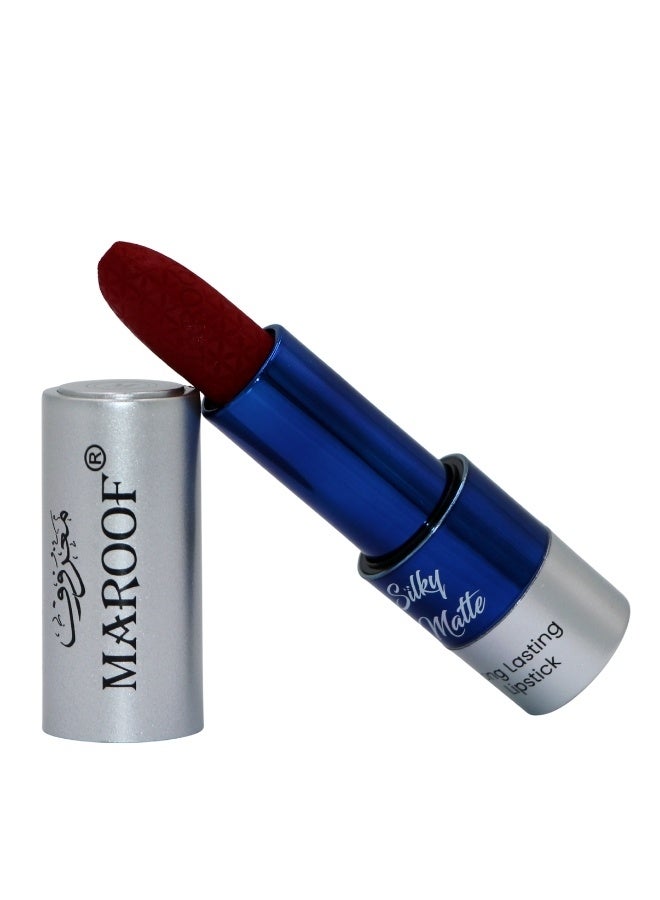 MAROOF Silky Matte Long Lasting Lipstick 3.8g, 06 Majestic Maroon - Image 3