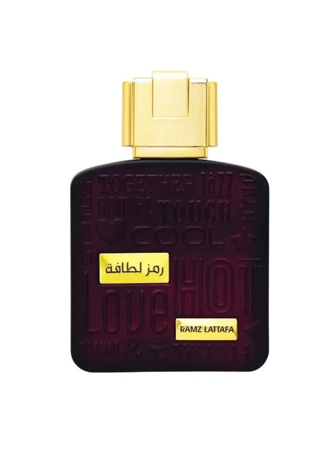 Lattafa Perfumes LATTAFA Ramz Lattafa Gold for Women Eau de Parfum Spray, 3.4 Ounce  - Image 1