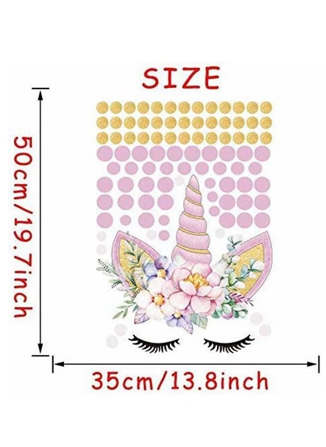 Cool Baby 50cm X 35cm PVC Cartoon DIY Color Wall Stickers Pink Unicorn Home Wallpaper For Baby Kids Bedroom Wall Art  - Image 5