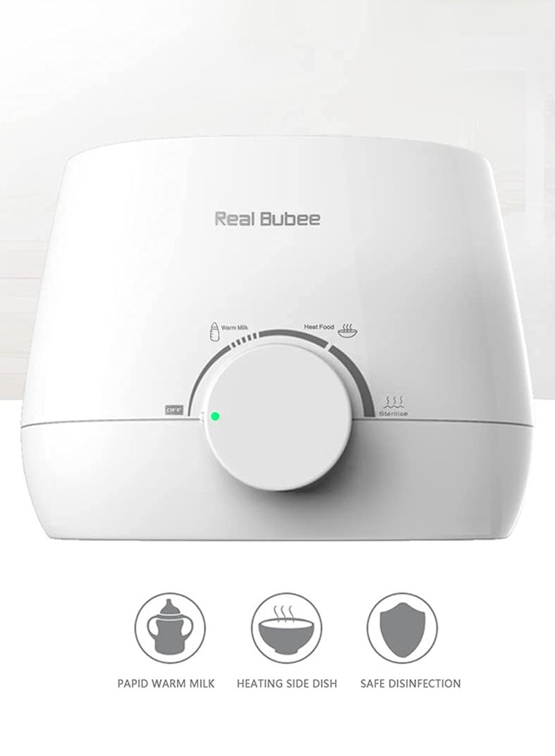 Real Bubee Multifunctional Baby Double Bottles Milk Water Warmer Baby Food Heater Steam Sterilizer 5-Minute Fast Warming Precise Temperature Control Auto Power Off - Image 4