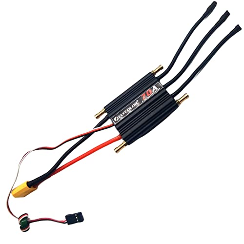 FLYCOLOR 70A Waterproof Brushless ESC Electronic Speed Controller with 55V5A BEC and XT60 35mm Banana Head Connector for Model Ship RC Boat - Image 5
