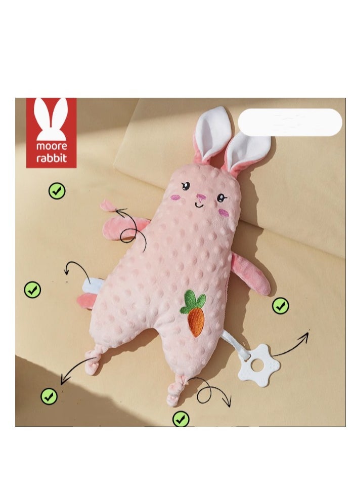 Moore Rabbit Baby Soothing Towel Soothing Doll for Infants and Young Children to Bite Plush Toy Doll 