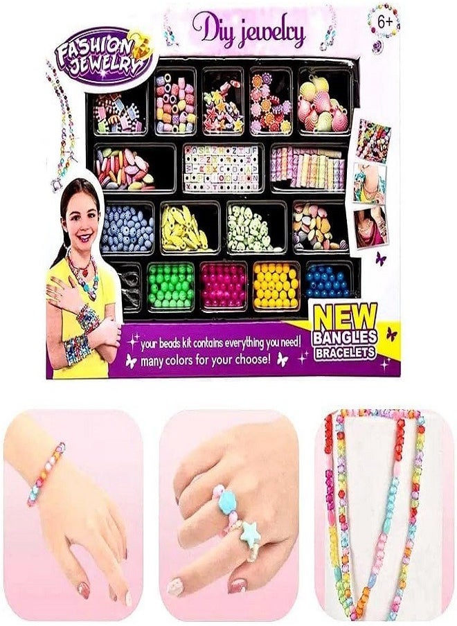 Fashion Jewelry Bracelet Making Kit for Girls, Friendship Bracelet Kit for Teen Girl Gifts, Bracelet String DIY Jewelry Making Kit, Arts and Crafts for Kids Ages 