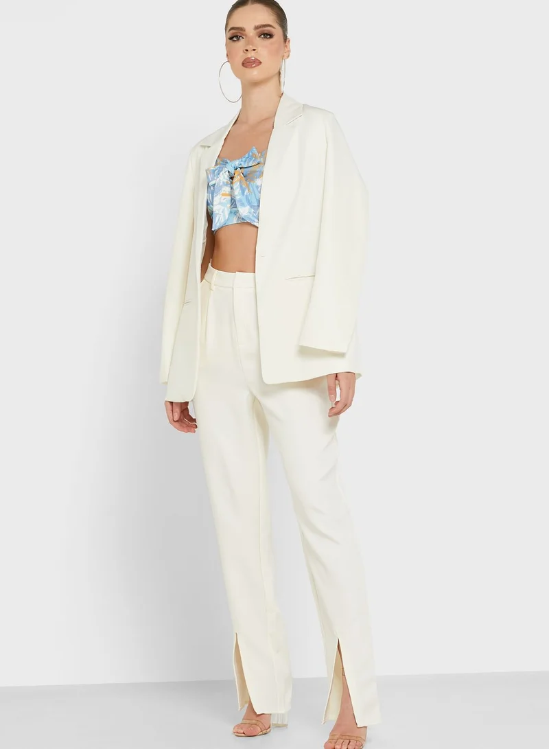LASULA Bow Detail Crop Top