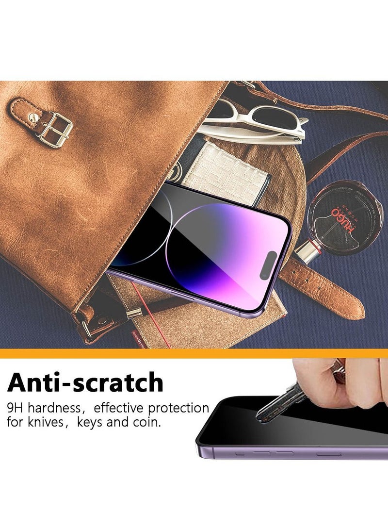 BORTONY Screen Protector for 14/14 Pro/13/13 Pro (6.1 inch) Premium HD Clear Tempered Glass Anti-Scratch Anti-Fingerprints Bubble-Free Ultra Resistant Compatible with Apple iPhone 14/14 Pro/13/13 Pro - Image 3