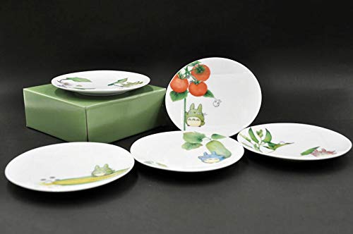 Noritake x Studio Ghibli Neighbor Totoro 6.1 Inches Diameter Appetizer Plates Set of 5 Vegetable Series VF9931A1704-15 - Image 2