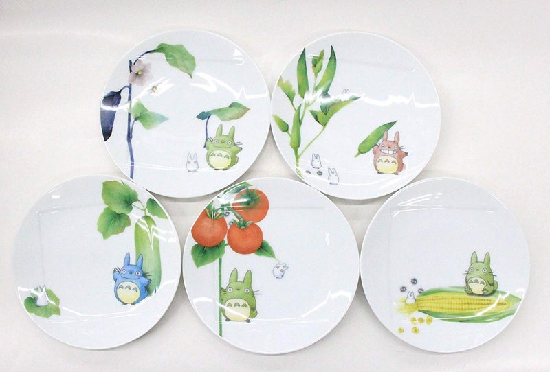 Noritake x Studio Ghibli Neighbor Totoro 6.1 Inches Diameter Appetizer Plates Set of 5 Vegetable Series VF9931A1704-15 - Image 4