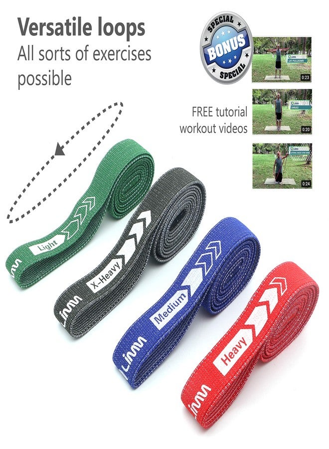 Limm Long Resistance Bands Fabric Band - Pull Up Bands for Working Out - Workout Bands Resistance for Women and Men - Pull Up Assistance Bands for Resistance & Strength Training, Home Workouts - Image 3