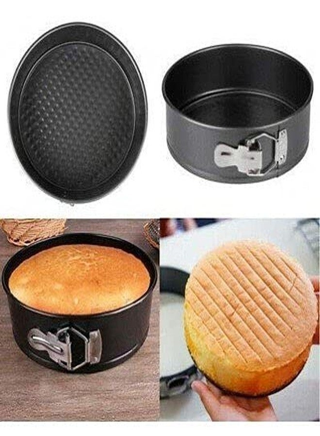 Kosh - Perfect Baking Tools for Beginners or Experts- Bakeware Cake Mould Non-Stick Teflon Coated Carbon Steel Cake Mold/Baking Tray/Tin/Pan - 1 pc (3 PC Round Cake Mould) - Image 3