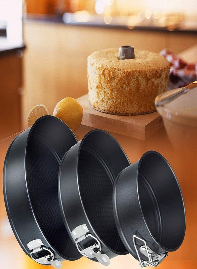 Kosh - Perfect Baking Tools for Beginners or Experts- Bakeware Cake Mould Non-Stick Teflon Coated Carbon Steel Cake Mold/Baking Tray/Tin/Pan - 1 pc (3 PC Round Cake Mould) - Image 5