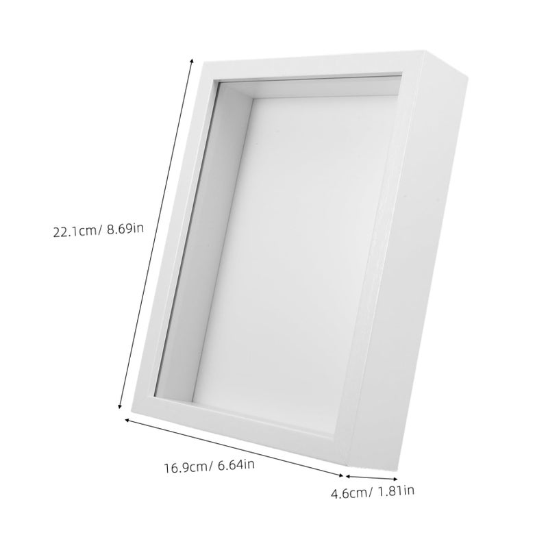 White 3D Display Frame For Butterfly Specimen Artwork Showcase - Image 3