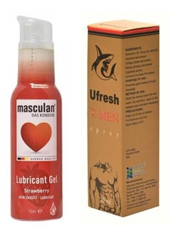 U fresh Spray for men 30 ml + Strawberry Lubricant Gel  - Image 1