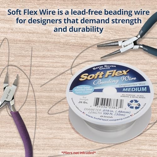 Soft Flex 49 Strand Beading Wire - Medium 0.19 Diameter - 100 Feet Nylon Design Wire - Image 4
