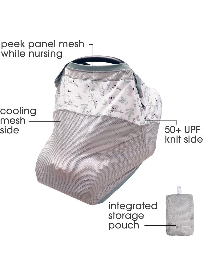 Boppy 4 and More Multi-use Cover | Koala Bear Babies | Quick Drying UPF 50+ Knit Fabric and Breathable Mesh | Car Seat Canopy, Nursing Cover, Shopping Cart Cover, High Chair Cover and More - Image 2