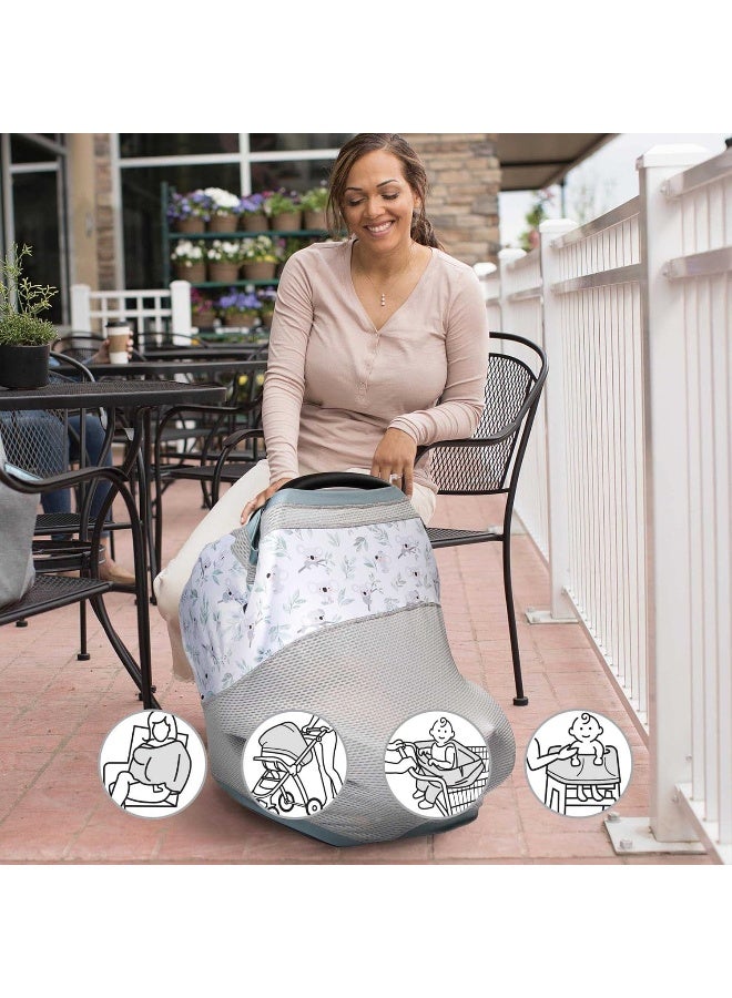 Boppy 4 and More Multi-use Cover | Koala Bear Babies | Quick Drying UPF 50+ Knit Fabric and Breathable Mesh | Car Seat Canopy, Nursing Cover, Shopping Cart Cover, High Chair Cover and More - Image 3