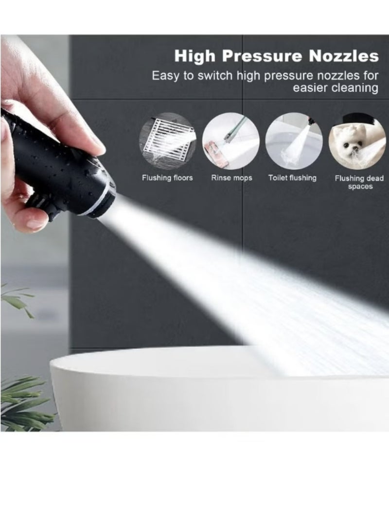 BEILINGDUN Handheld Shower 5 Modes Power Shower Head,Shower Head and Hose 2m with Temperature Indicator, Water Saving Shower Head for Adults Children Pets - Image 5