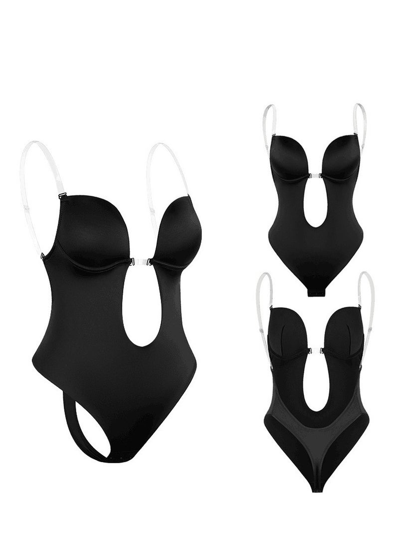 Furtey - Strapless Backless Bras for Women Bodysuit Seamless U Plunge Shapewear Invisible Plunge backless Body Shaper Bra for Women Party Wedding - Image 1