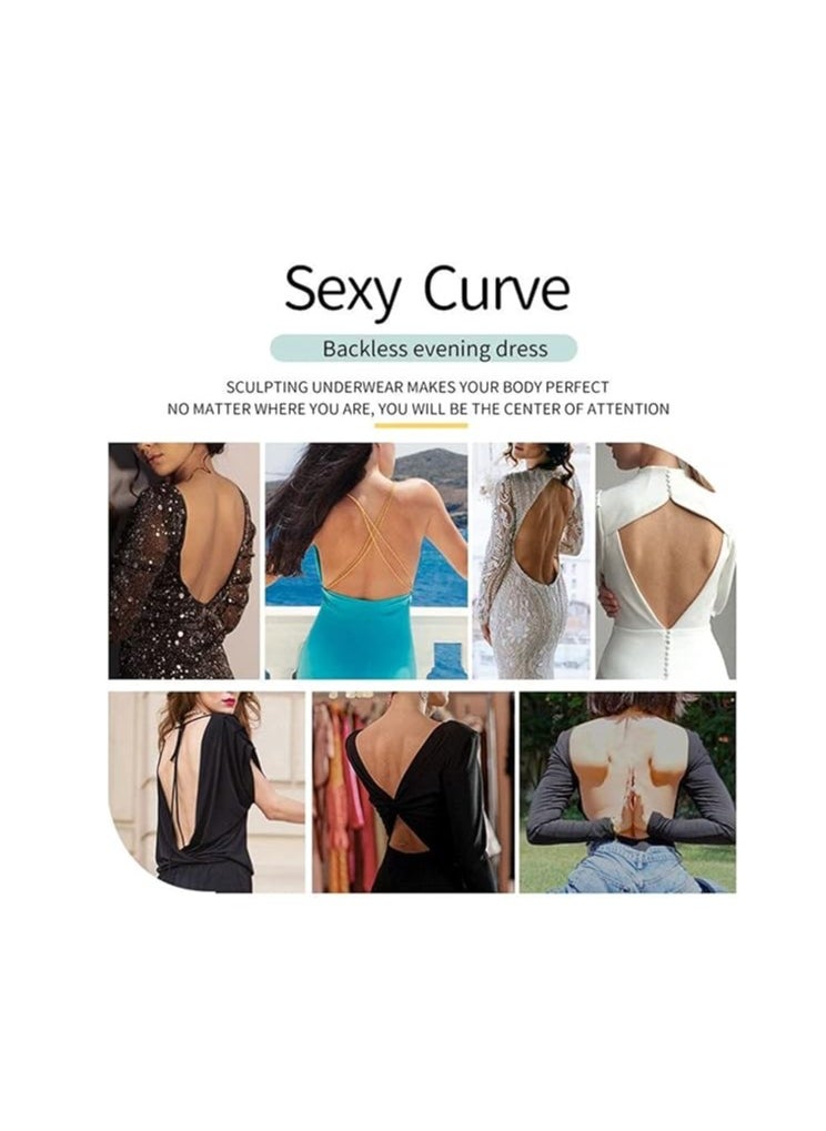 Furtey - Strapless Backless Bras for Women Bodysuit Seamless U Plunge Shapewear Invisible Plunge backless Body Shaper Bra for Women Party Wedding - Image 1