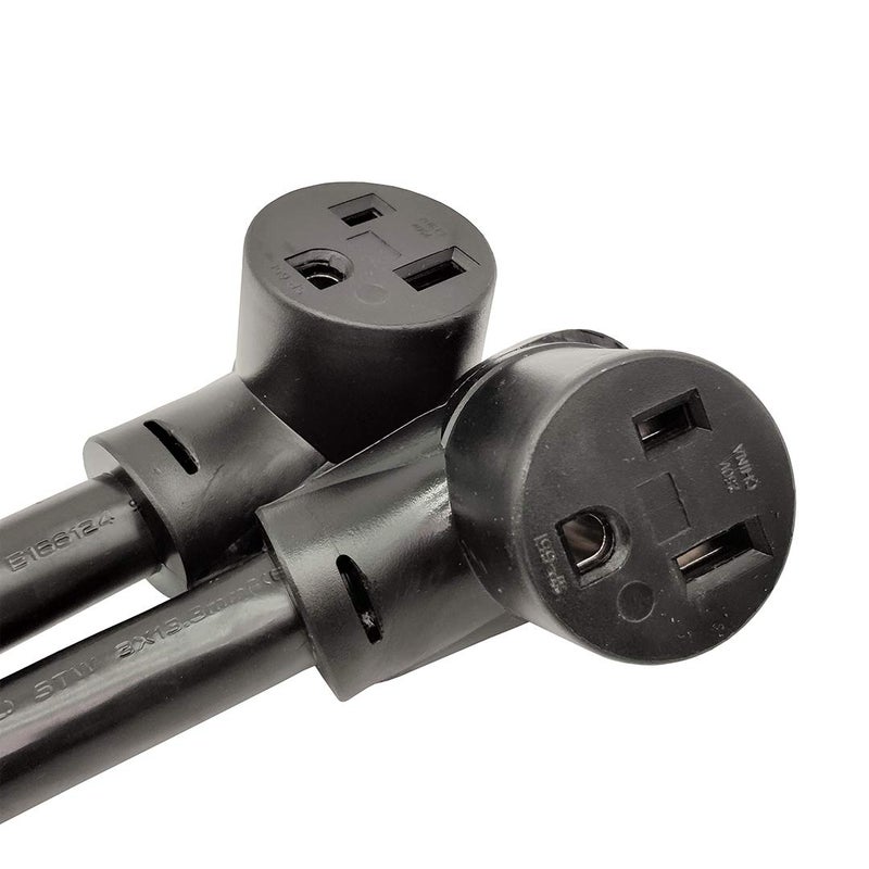 Park World Parkworld 61513 Welder 50A Splitter, 6 Gauge 240V Industrial Male Plug NEMA 6-50P to (2) 6-50R Female Connectors, NEMA 6-50 Splitter Cord Y Adapter 3 feet, 6 AWG - Image 3
