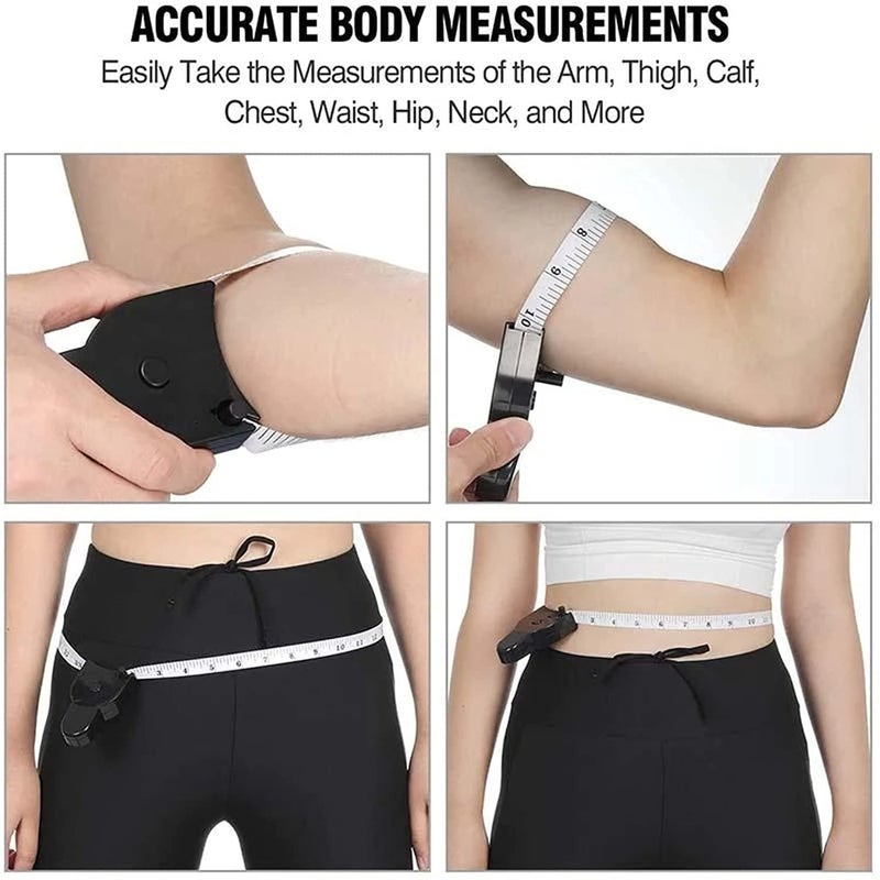 Lampostick Body Measuring Tape Retractable inch tape for measurement for body with Lock Pin and Push Button 150cm Tape Measure for Fat Measurement and Weight Loss Sewing Tape Tailor Tape  - Image 5
