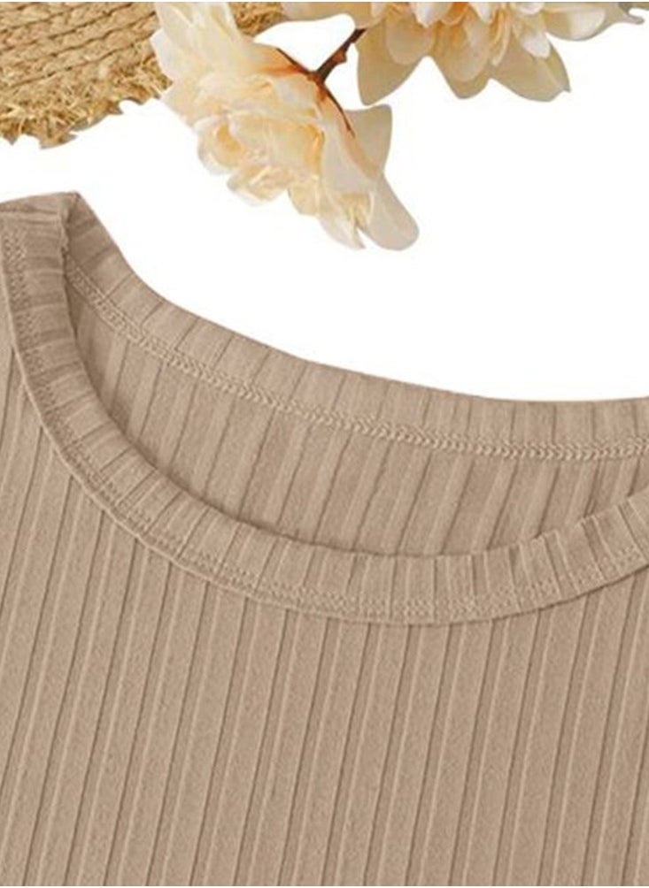 Nileton Ribbed Knit Top Crew Neck  - Rib Knit - Cotton  - Image 5