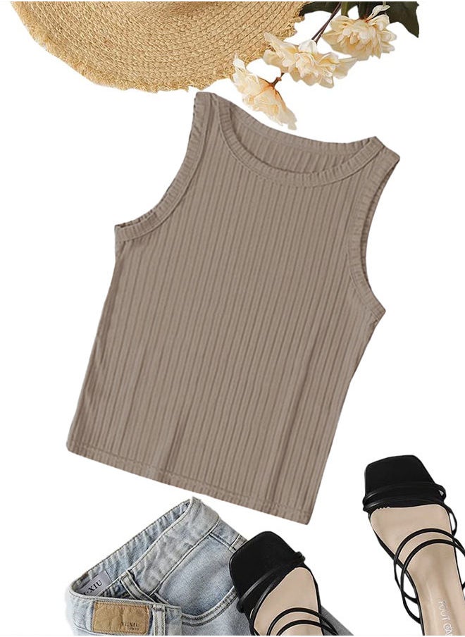 Nileton Ribbed Knit Top Crew Neck  - Rib Knit - Cotton  - Image 1