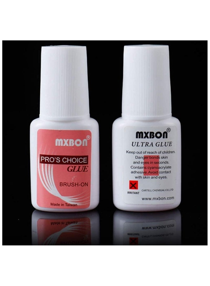 مكبون مجموعة من قطعتين - غراء أظافر احترافي من Mxbon شفاف - Image 2