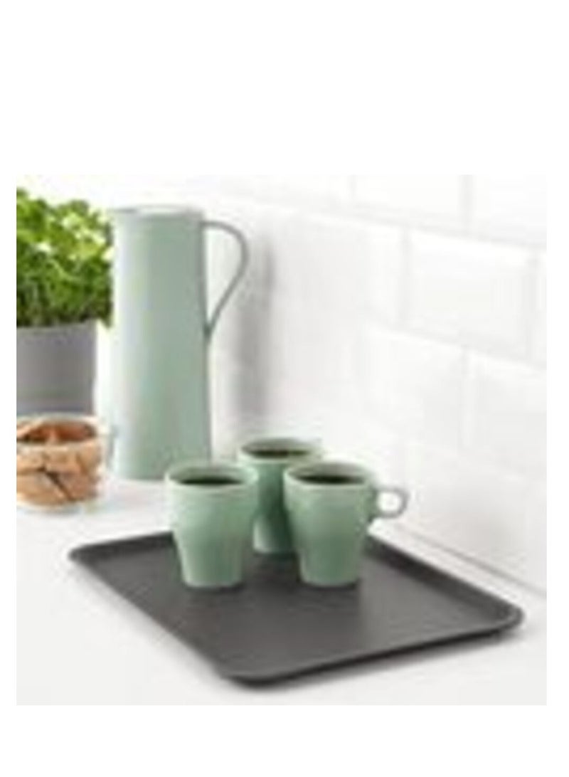 آيكيا فراكتا صينية تقديم رمادي البولي بروبلين مستطيل 37X29 - Image 4