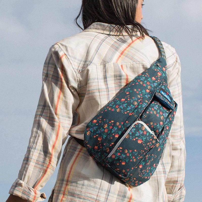 KAVU Mini Rope Bag Cotton Crossbody Sling, Spring Montage - Image 2