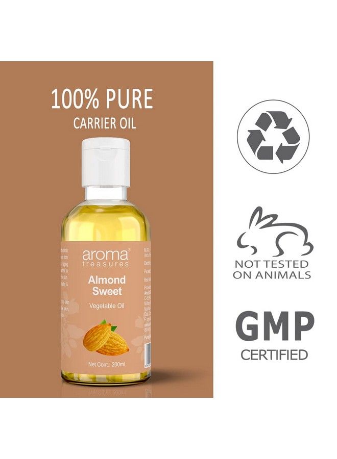 Aroma Treasures Aroma Treasure Almond Sweet Vegetable Oil Enriched With Vitamin A B & E For Skin & Hair 200Ml - Image 5