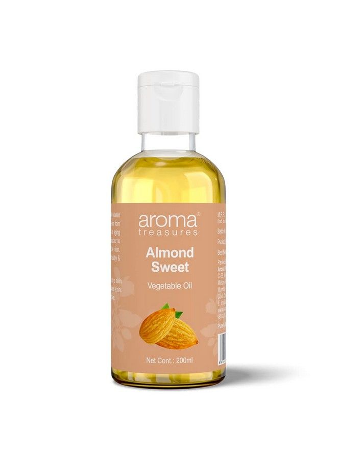 Aroma Treasures Aroma Treasure Almond Sweet Vegetable Oil Enriched With Vitamin A B & E For Skin & Hair 200Ml - Image 1