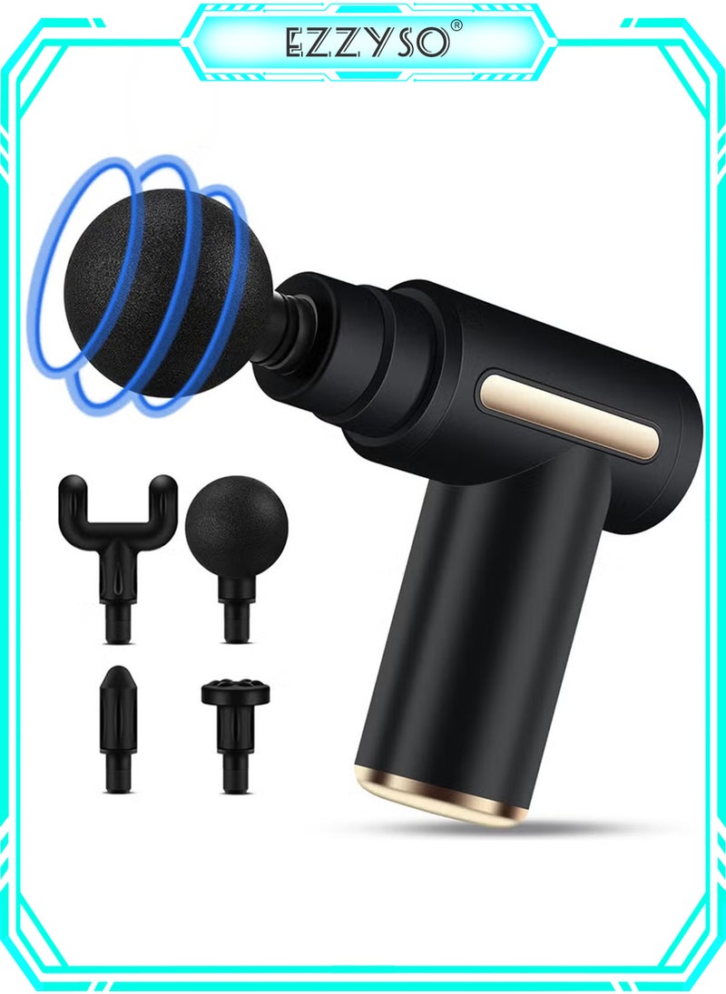 EzzySo Mini Massage Gun Percussion Deep Tissues Muscle Massager Gun With 6 Speeds Massage Device Super Quiet Portable Electric Handheld Body Massager For Back Neck Pain Relief  - Image 1