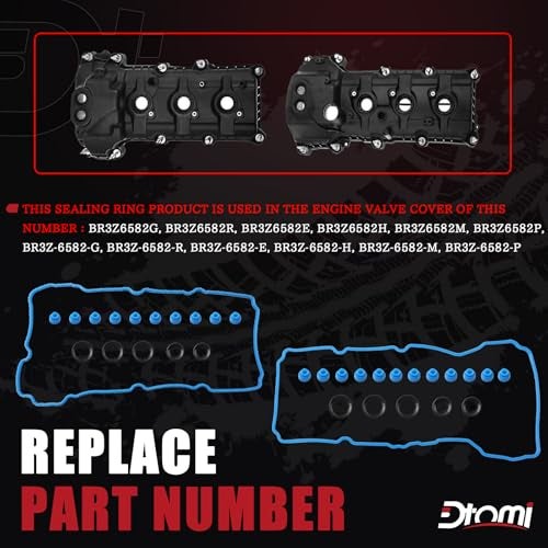 Dtomi Valve Cover Gasket Set Compatible with Ford Lincoln Vehicle Edge Explorer F150 F150 20112020 Transit 150 250 350 MKS MKT MKX MKZ 20152017 35L 37L V6 Replaces VS 50814 R VS50814R VS50722 - Image 3