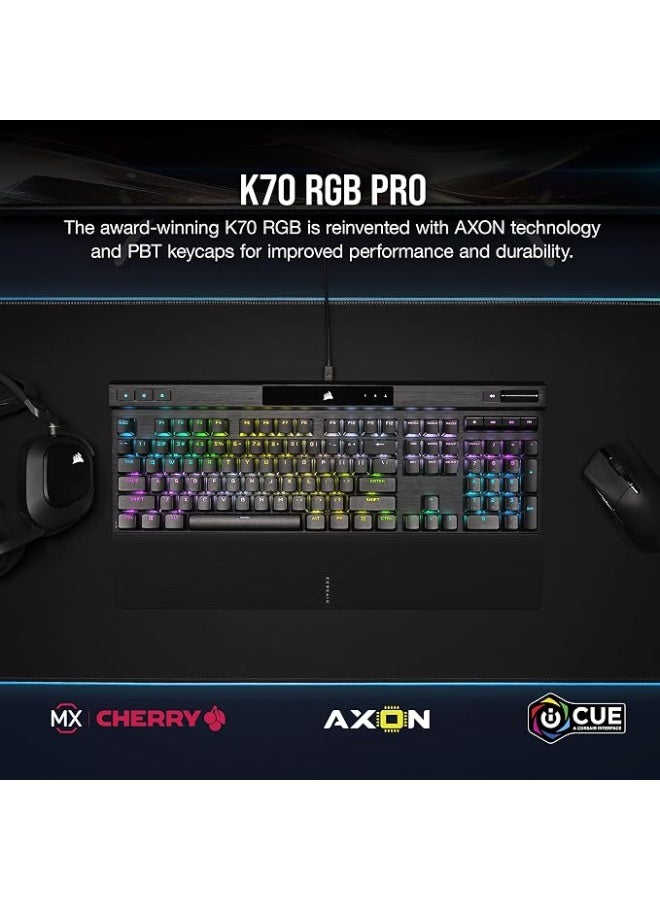 كورسير CORSAIR K70 RGB PRO Mechanical Gaming Keyboard with CHERRY MX Switches - Image 2