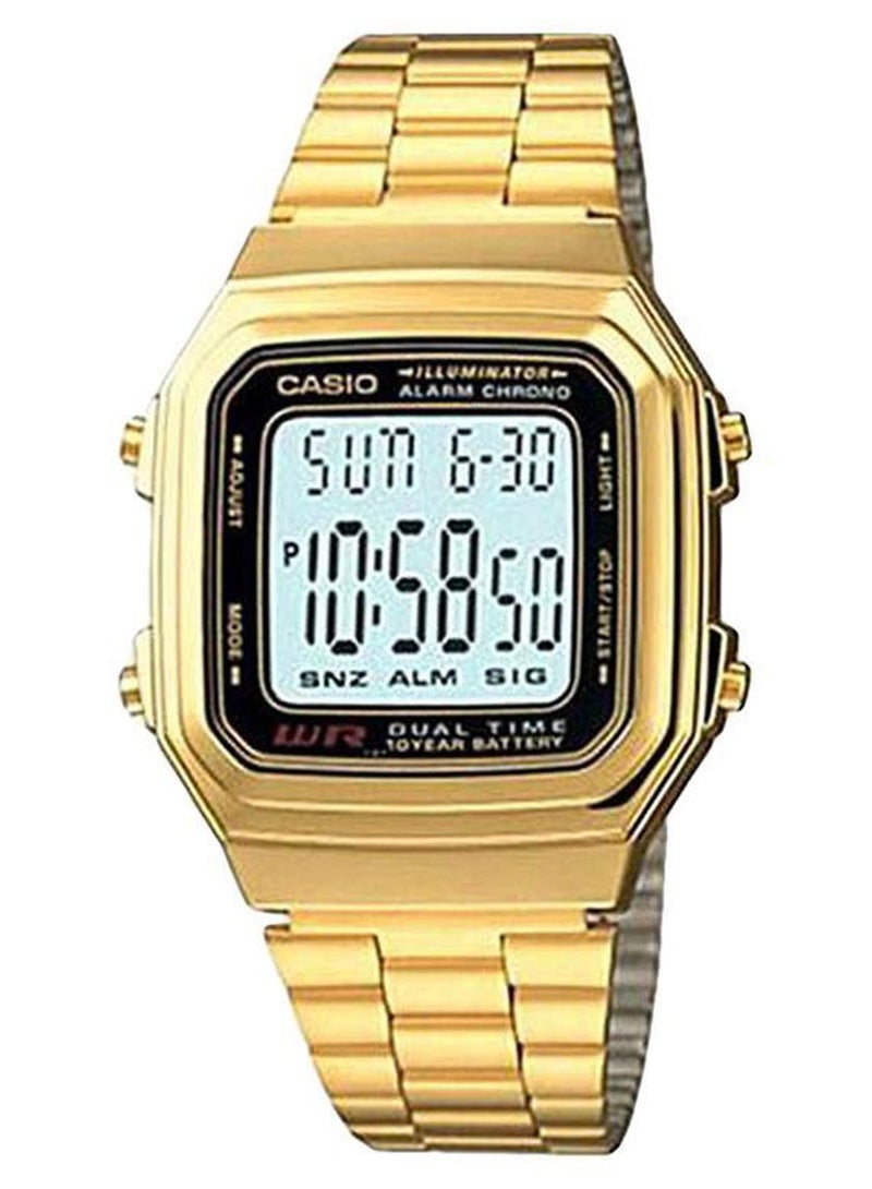 CASIO Men Men's Digital Watch A178WGA-1ADF - 34 mm - Gold - Image 1