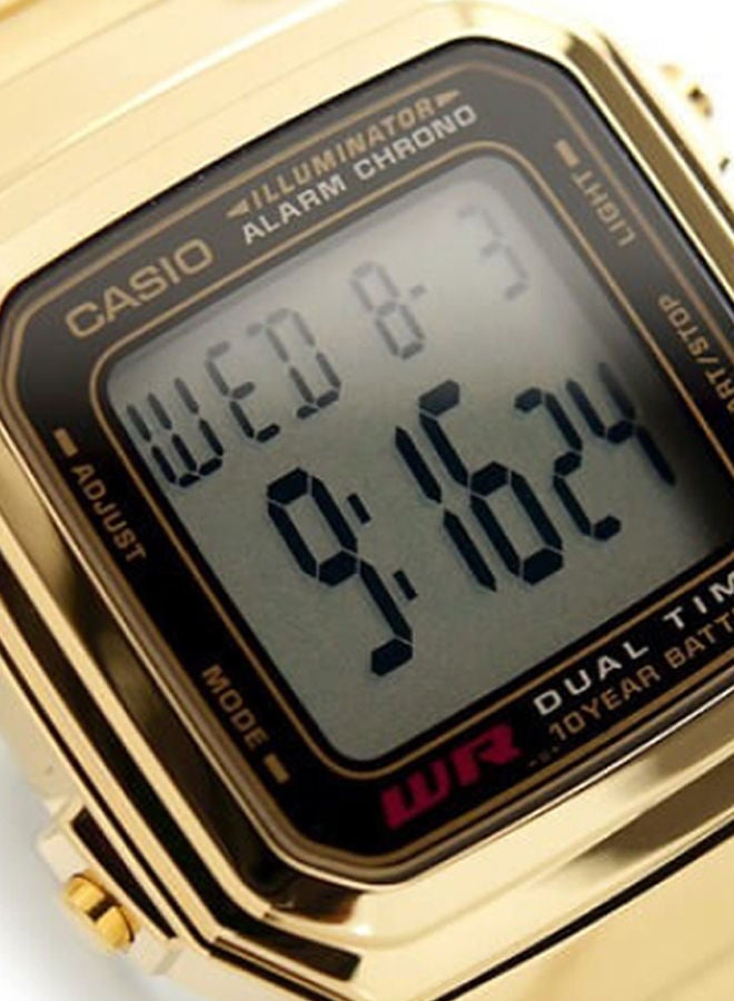 CASIO Men Men's Digital Watch A178WGA-1ADF - 34 mm - Gold - Image 5