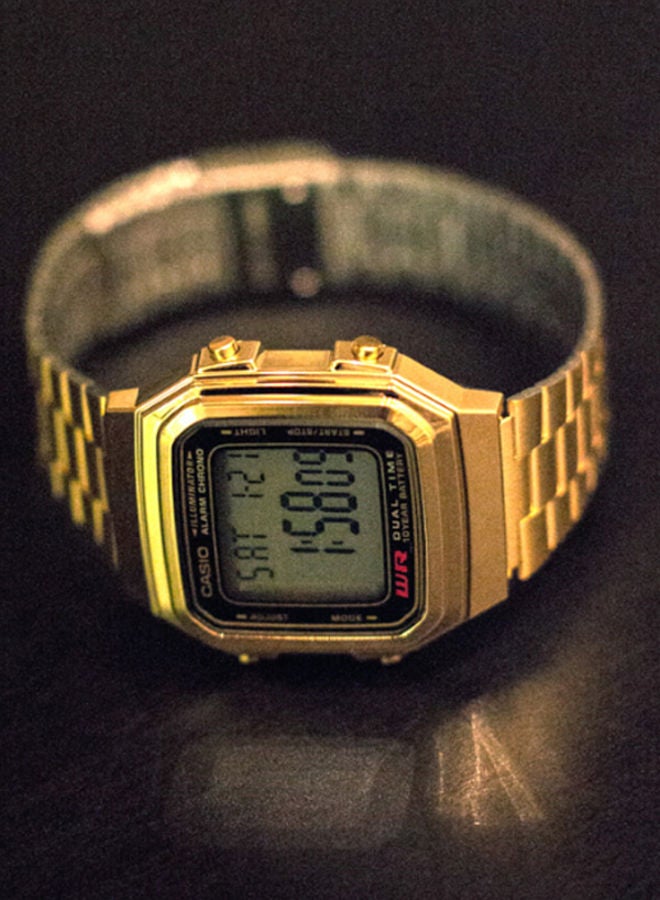 CASIO Men Men's Digital Watch A178WGA-1ADF - 34 mm - Gold - Image 4