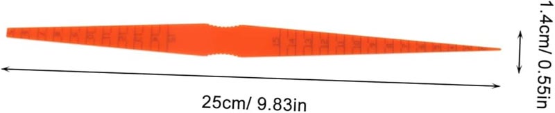 Taper Gauge Thickness Measuring Tool 3pcs Set High Precision for Car Door Panel Gaps Engine Hood Alignment - Image 3