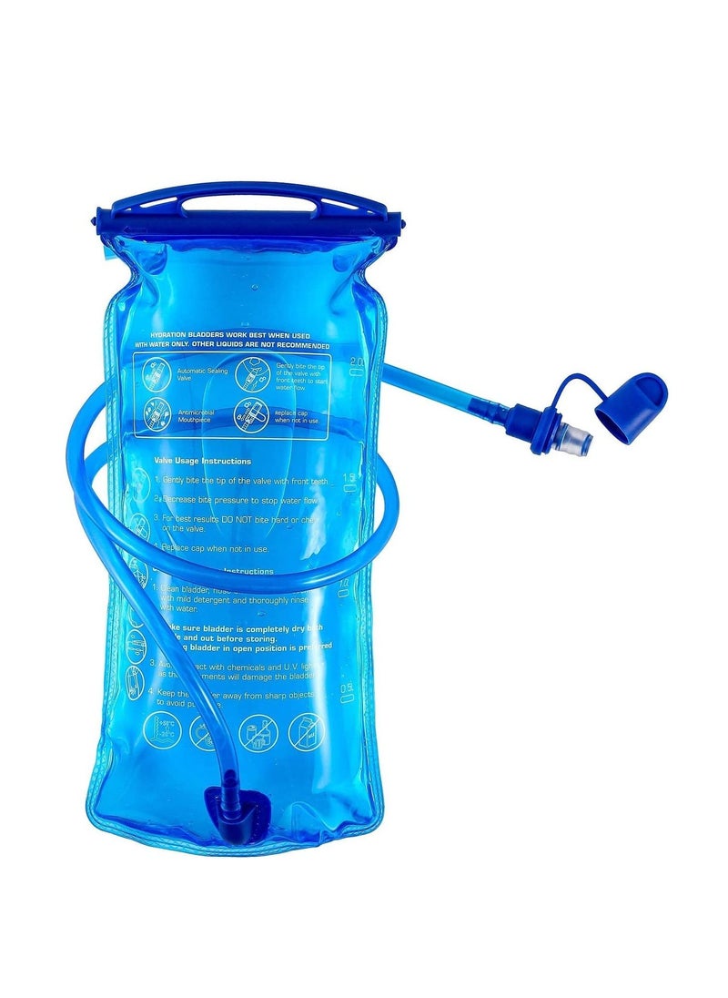 SYOSI - Hydration Bladder Water Bladder BPA Free 2 Liter Large Opening Water Reservoir Leak Proof Military Water Storage Bladder Bag for Cycling Hiking Camping Biking Running - Image 1
