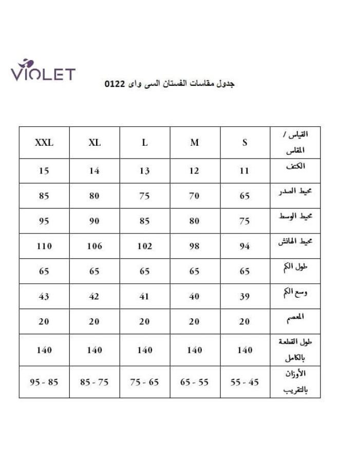 فستان مبطن طويل اسود مع صدر وأساور مموجة - pzsku/ZE5AC20315E8555E6E4DEZ/45/_/1709472340/303fa3c6-367f-4082-aaa7-f1fa7c33a55e