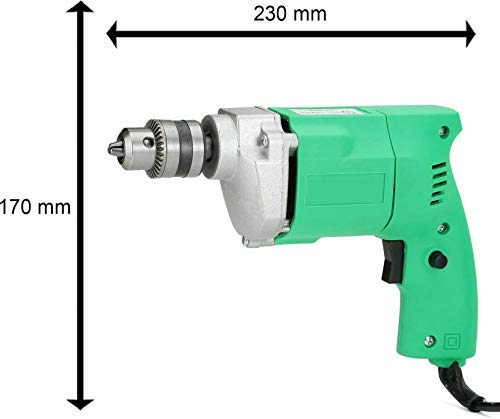 MLD مثقاب كهربائي يدوي MLD 350W450W صغير 10 مم مع مجموعة 3 قطع من بتات مخروطية للخشب والمعادن والخرسانة - Image 4